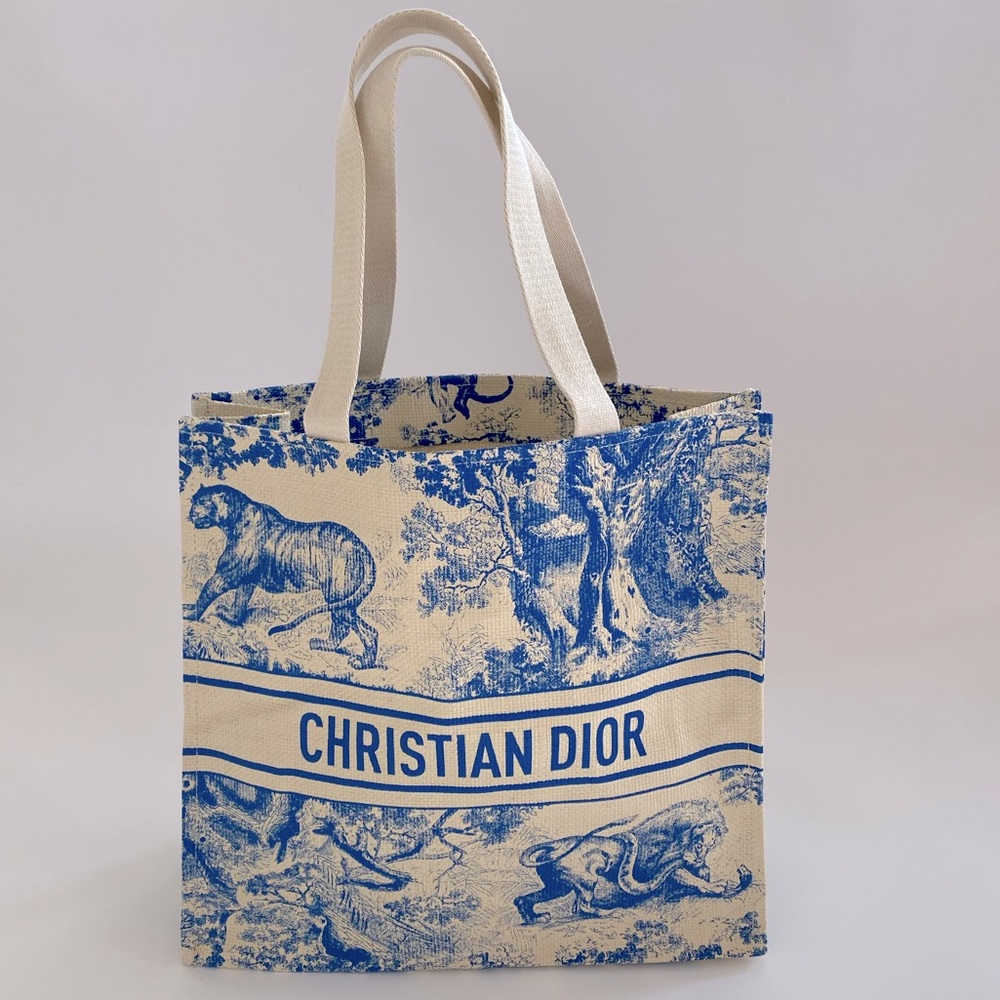 Limited Edition Christian Dior Diorriviera Rattan Tote Bag